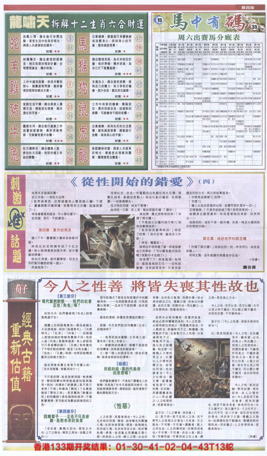 134期新报跑狗-2(背面)[图]