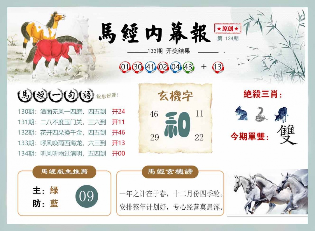 134期马经内幕报[图]